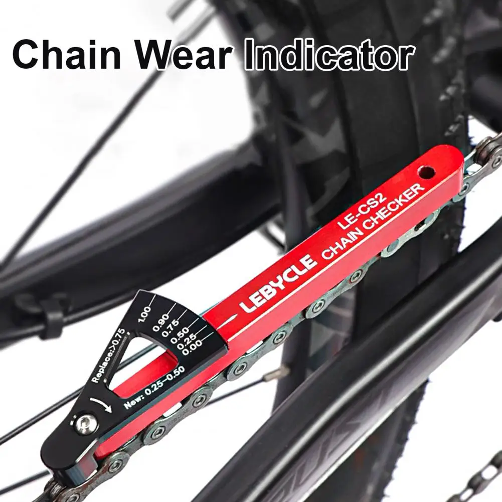Легкий инструмент для определения натяжения цепи, штангенциркуль, прозрачная шкала, Защита от окисления, отличный инструмент для измерения износа велосипедной цепи 3