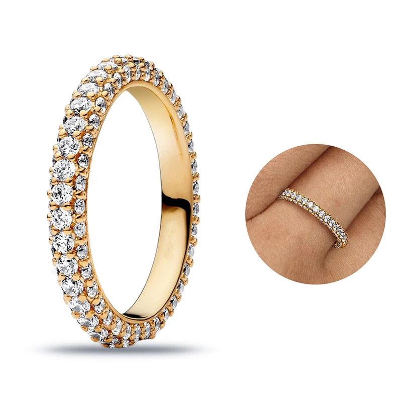 Различные стили Кольцо-капелька из стерлингового серебра S925 пробы, Лунное кольцо, Солнечное кольцо, кольцо из розового золота с бриллиантами, подарок на годовщину ювелирных изделий своими руками 4