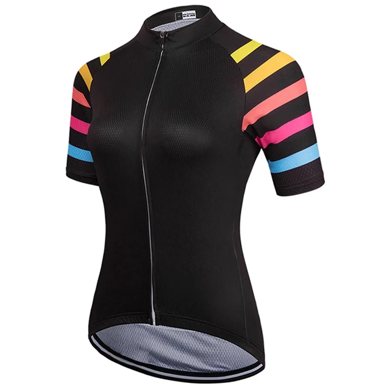 2022 Новая женская велосипедная куртка с коротким рукавом, MTB Свитер, Дорожный топ, Велосипедная спортивная одежда, Джерси для скоростного спуска, Дышащая Черная рубашка 1