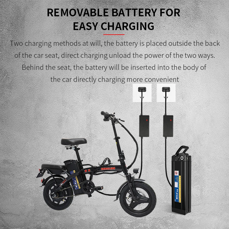 Shuailing Factory 14-дюймовый Электрический Велосипед для взрослых с Литиевой Батареей 48v 20Ah City EBike 400W Motor Складные Электрические Велосипеды 5