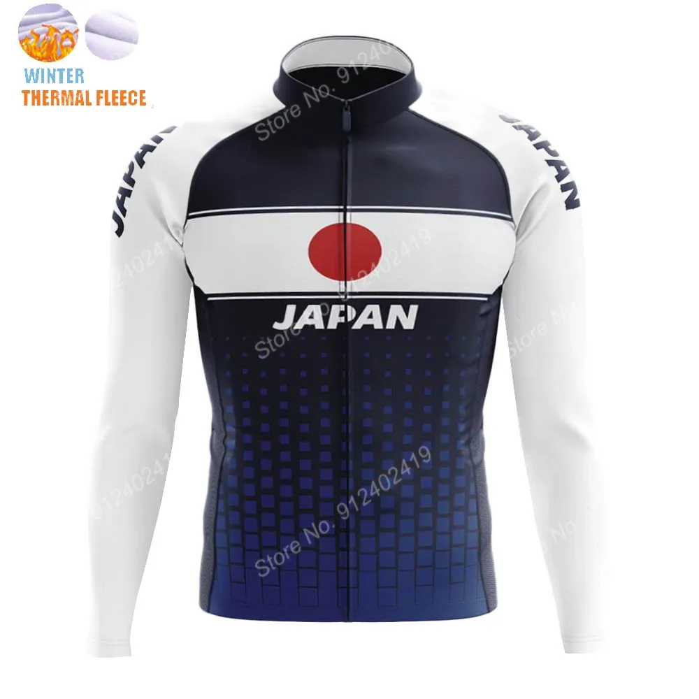 Японская Профессиональная команда 2023 Winter SCycling Джерси С длинным рукавом Японская одежда Рубашки для шоссейных велосипедов Велосипедные топы Майо для формы MTB 1