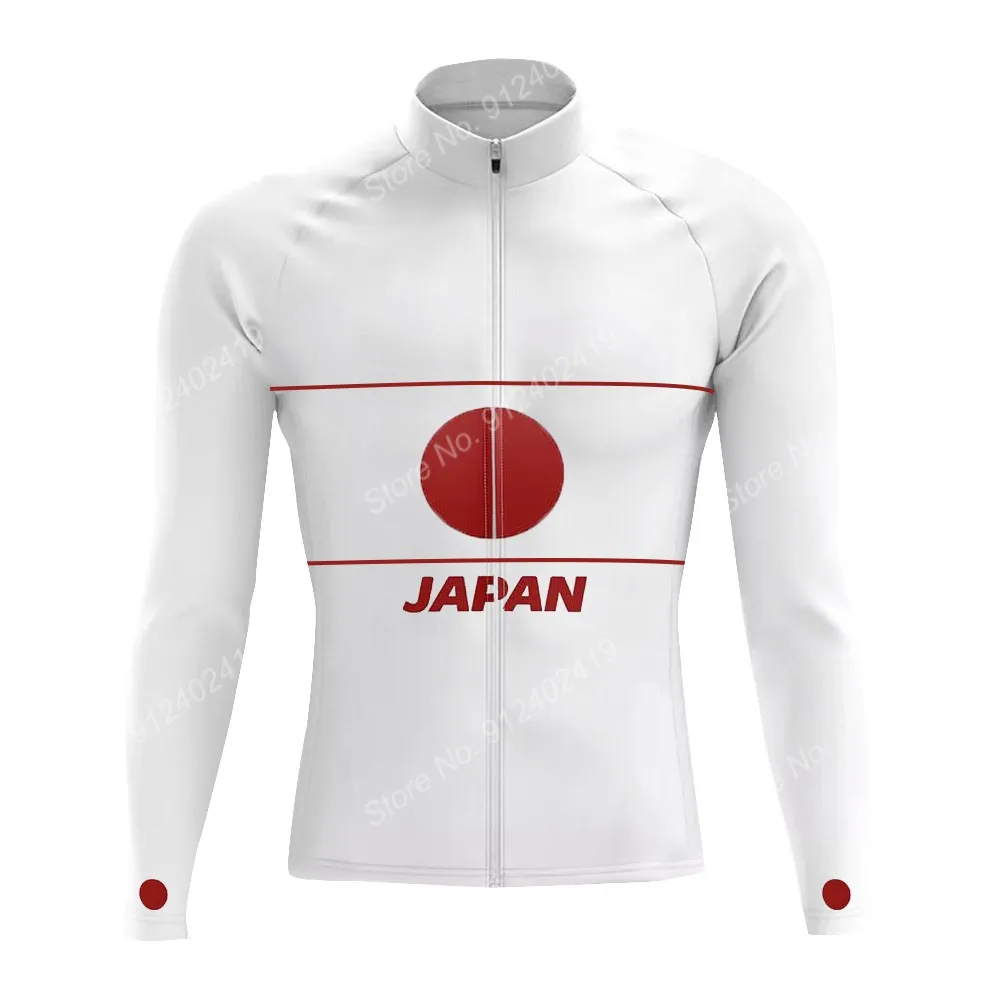 Японская Профессиональная команда 2023 Winter SCycling Джерси С длинным рукавом Японская одежда Рубашки для шоссейных велосипедов Велосипедные топы Майо для формы MTB 4