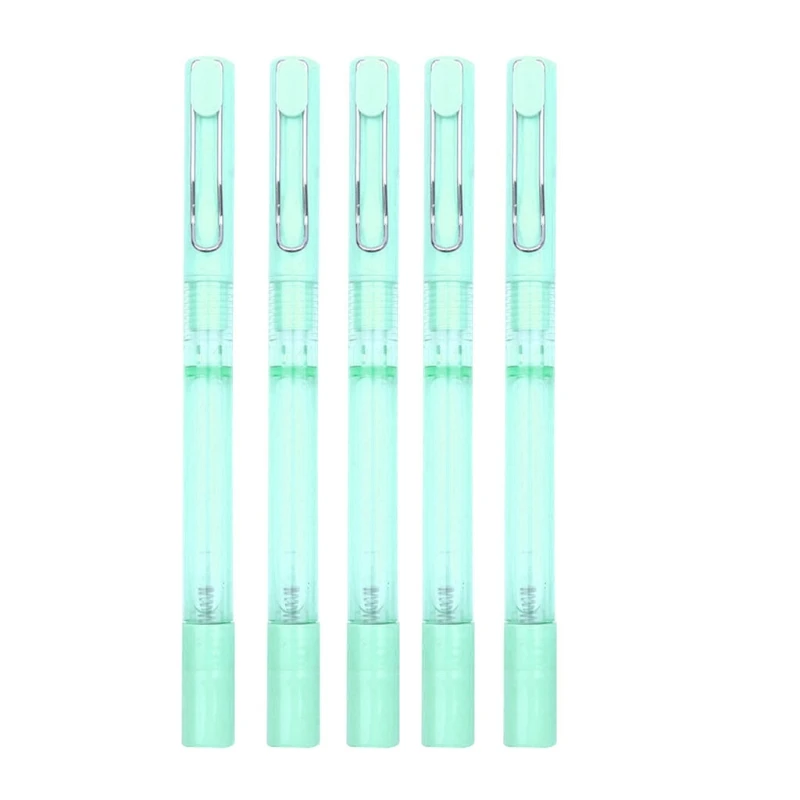 5 Комплектов шариковых ручек Многоразового использования Шариковые гелевые чернильные ручки с бутылочной ручкой для школьного офисного письма W3JD 2