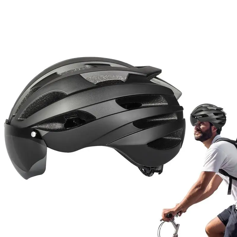 Задние фонари Велосипедные шлемы MTB Для мужчин и женщин, мотоциклетные шлемы для горных дорог для взрослых со съемными защитными очками 1