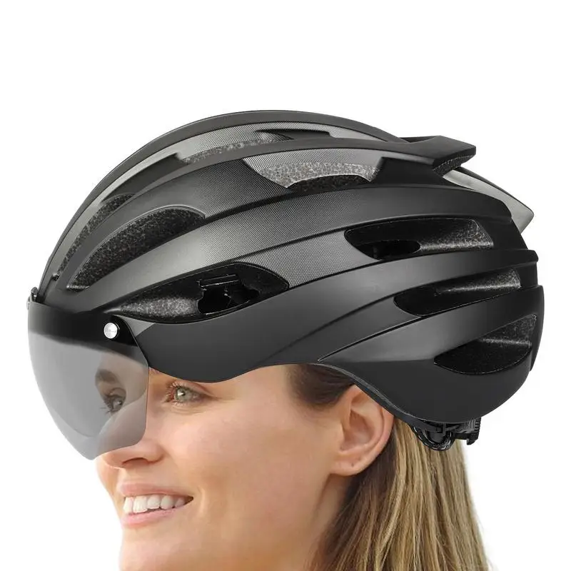 Задние фонари Велосипедные шлемы MTB Для мужчин и женщин, мотоциклетные шлемы для горных дорог для взрослых со съемными защитными очками 2