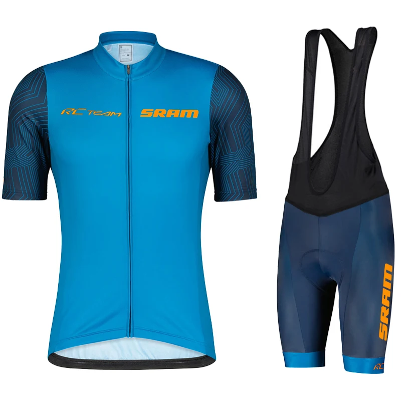 Комплект велосипедной майки ODLO SRAM Для команды, летняя велосипедная одежда для велоспорта, Велосипедная одежда для горных видов спорта, Велосипедный костюм для велоспорта, комплект для велоспорта 4