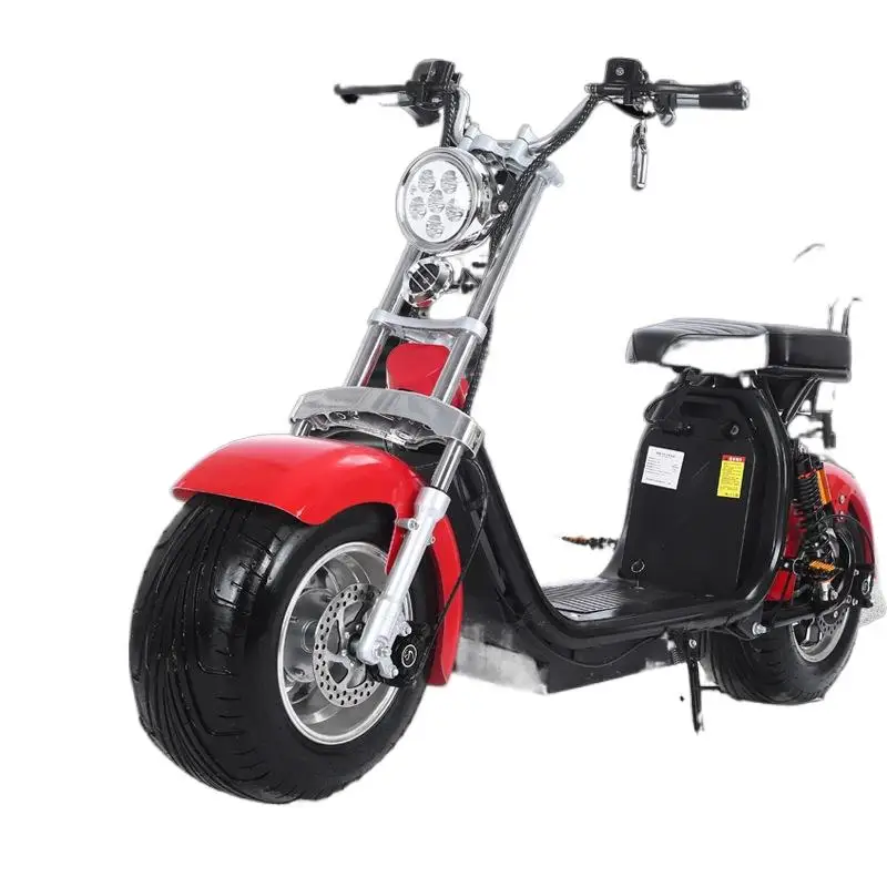 Электрический двухколесный скутер Sportsters с двойной литиевой батареей 60V 20A мощностью 2000 Вт, электрический скутер Bobber City Coco Scooter 2