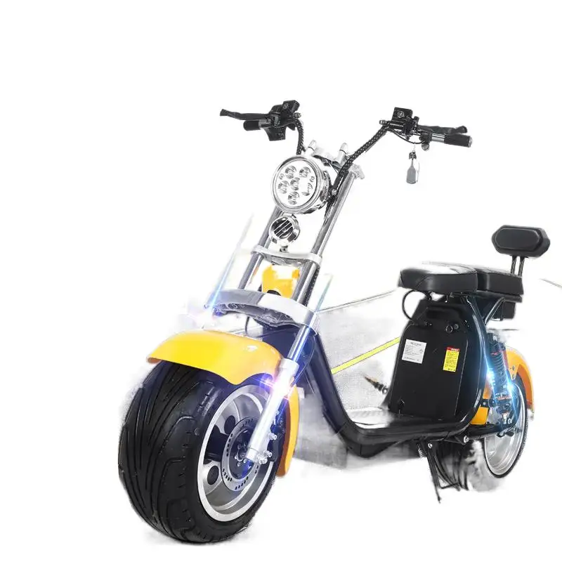 Электрический двухколесный скутер Sportsters с двойной литиевой батареей 60V 20A мощностью 2000 Вт, электрический скутер Bobber City Coco Scooter 3