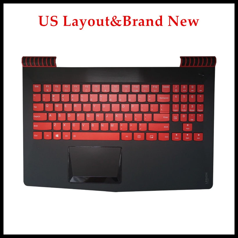 Высококачественная Фирменная Новинка Клавиатура для ноутбука Lenovo Legion R720-15IKB Клавиатура с тачпадом с подсветкой упор для рук В Сборе американская Раскладка 0