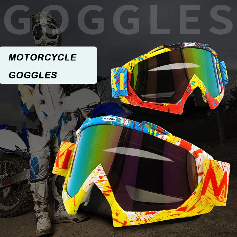Ветрозащитные очки для верховой езды, унисекс, персонализированная защита на открытом воздухе, Горный мотоцикл, Лыжи, Велоспорт, Горные очки 1
