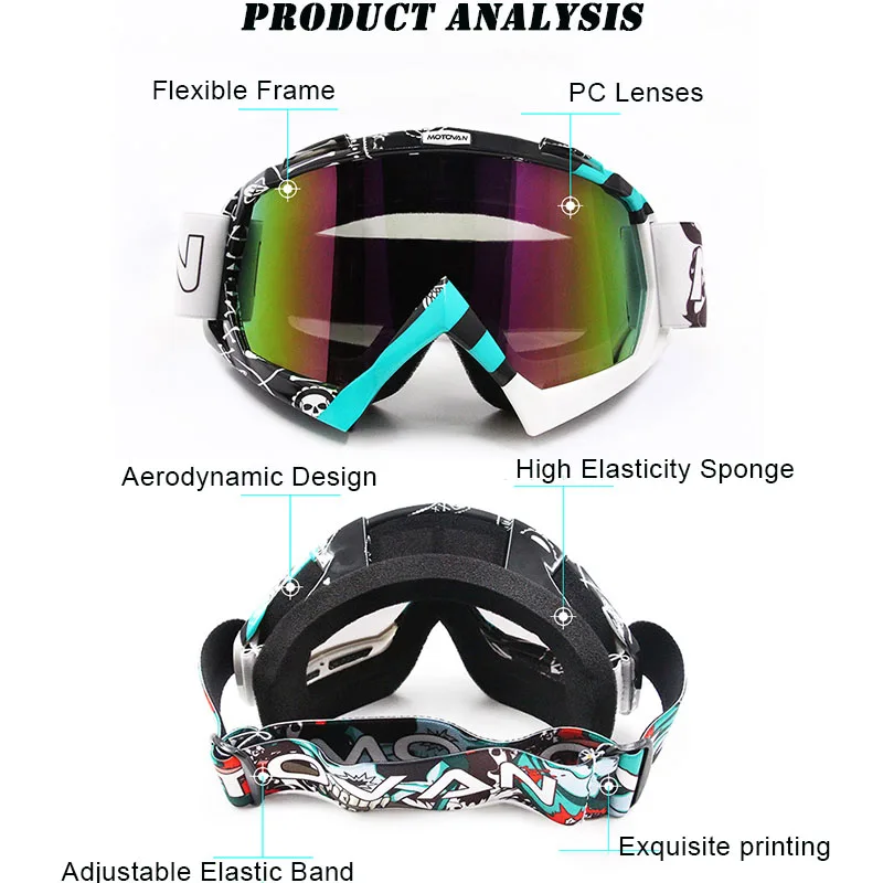 Ветрозащитные очки для верховой езды, унисекс, персонализированная защита на открытом воздухе, Горный мотоцикл, Лыжи, Велоспорт, Горные очки 3