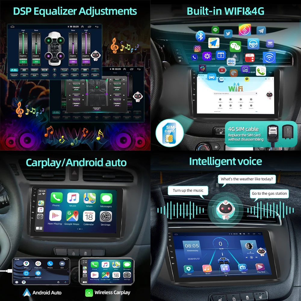 LeeKooLuu 2Din Android Автомобильный Радио GPS Мультимедийный Плеер Стерео Для Buick ENCORE 2013/Opel Mokka 1 2012-2016 4G WiFi DSP Carplay 4