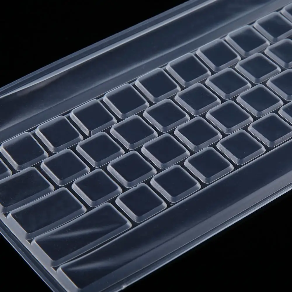 Ультратонкий Прозрачный силиконовый чехол для настольной клавиатуры для ПК для ноутбука Размер 445*134*0.5 мм 3