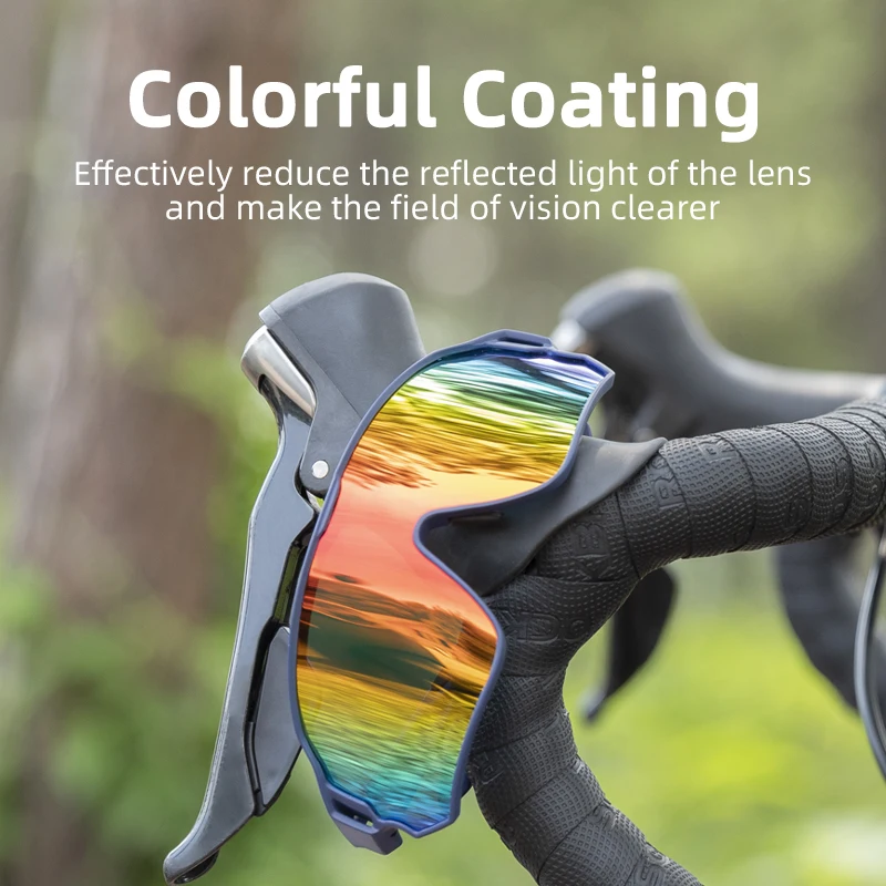 Велосипедные очки ROCKBROS MTB Road Bike Поляризованные солнцезащитные очки с защитой UV400, Ультралегкие Велосипедные очки Унисекс, Спортивное снаряжение 2