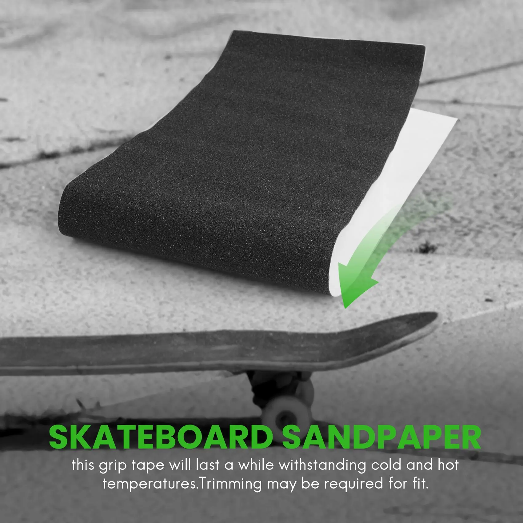 Водонепроницаемая лента для захвата скейтборда Перфорированная лента для захвата скейт-скутера 84x23 см 3