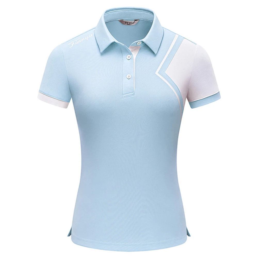 2023 Новые Летние Женские футболки для гольфа с короткими рукавами, женская спортивная Тонкая одежда, Быстросохнущая Дышащая теннисная одежда S-XL 1