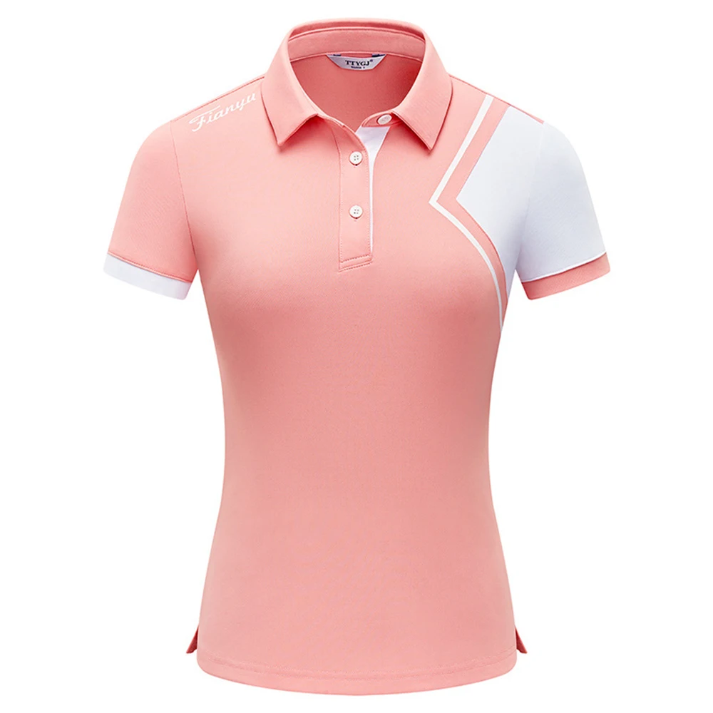 2023 Новые Летние Женские футболки для гольфа с короткими рукавами, женская спортивная Тонкая одежда, Быстросохнущая Дышащая теннисная одежда S-XL 2
