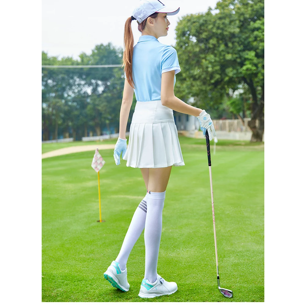 2023 Новые Летние Женские футболки для гольфа с короткими рукавами, женская спортивная Тонкая одежда, Быстросохнущая Дышащая теннисная одежда S-XL 5