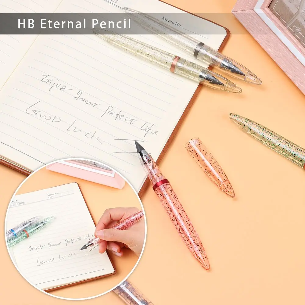 1ШТ Креативная Прочная Ручка без чернил для неограниченного письма HB Eternal Pencil Инструмент для рисования эскизов Письменными принадлежностями 0