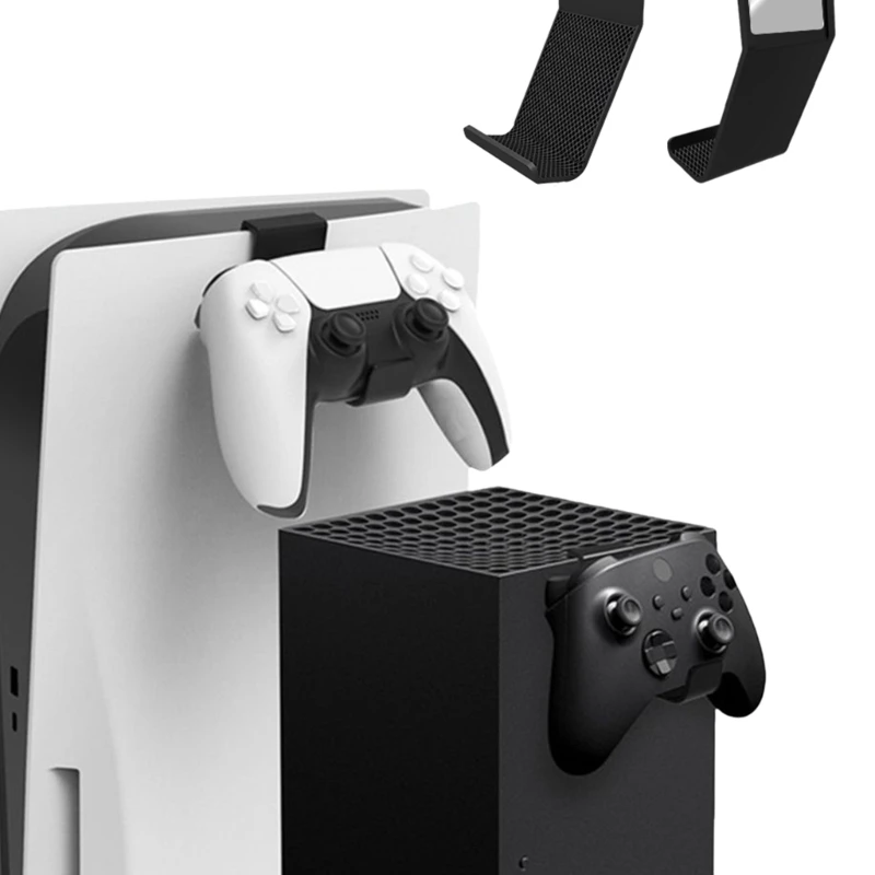 1 пара подвесных вешалок на стороне хоста игры, кронштейн, подставка для контроллера PS5/PS4/Xbox, гарнитура, многоцелевой держатель для геймпада, крючок 2