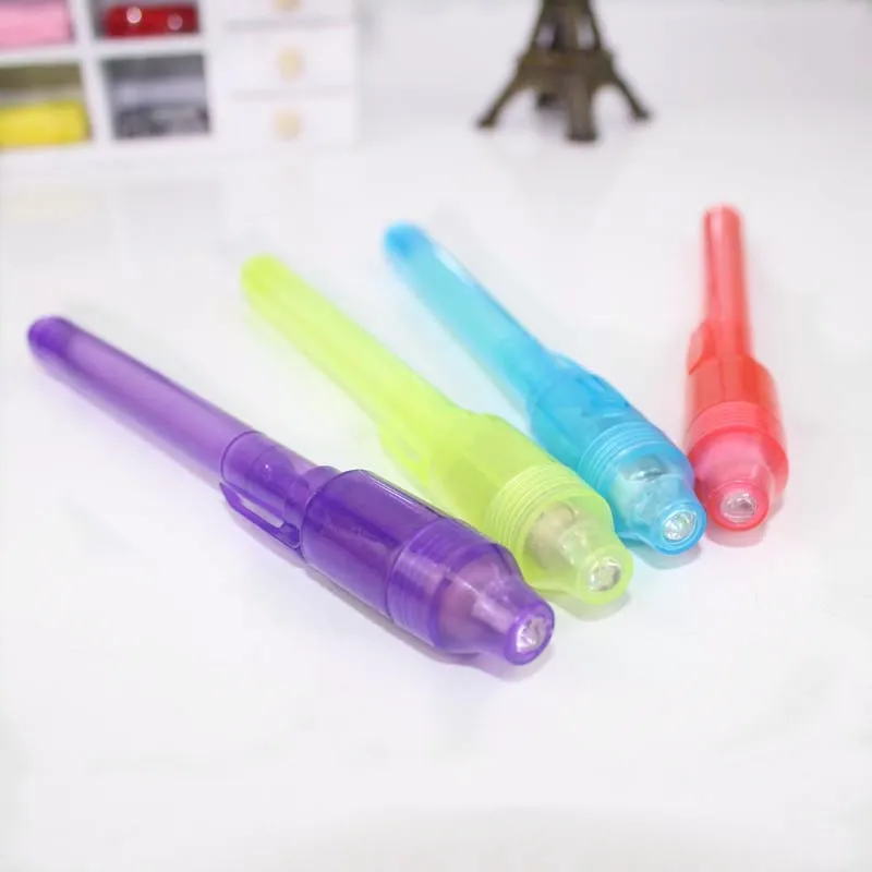 Светящаяся ручка Magic Purple 2 В 1, комбинированная ручка для рисования невидимыми чернилами, обучающие игрушки для ребенка 2