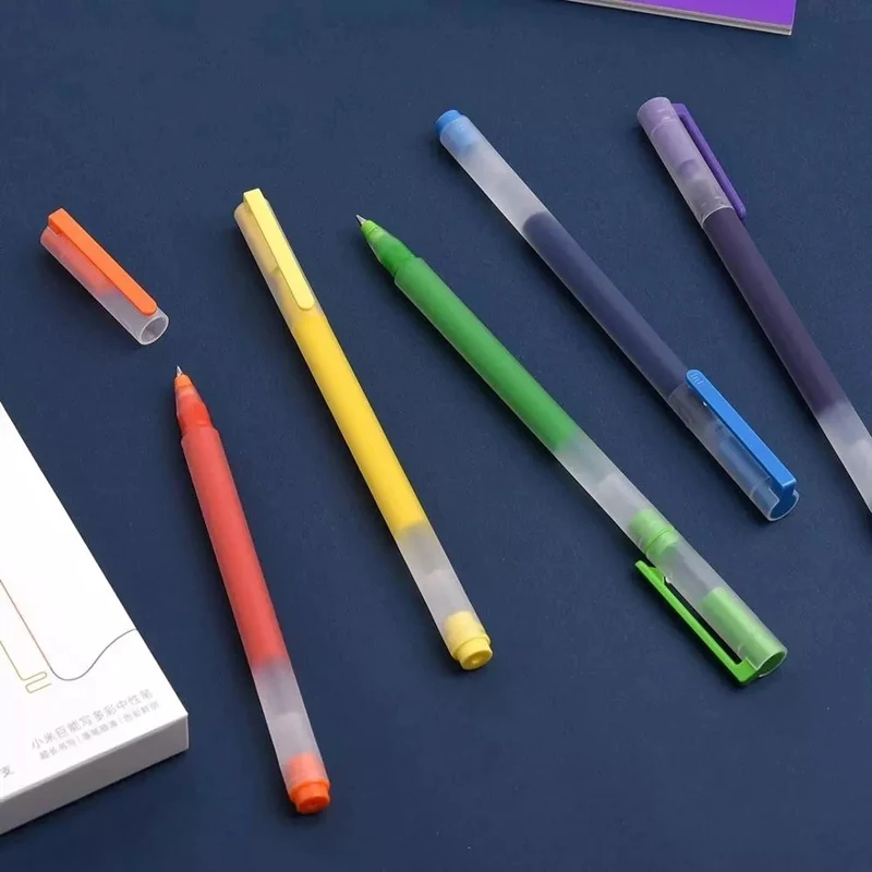 Xiaomi Pen Mijia Pen Mi Sign Ручки С 0,5 мм Швейцарской Заправкой 143 мм Прокатным Роликом Синими Чернилами Mihome Signing Шариковые Ручки Для Школы 5