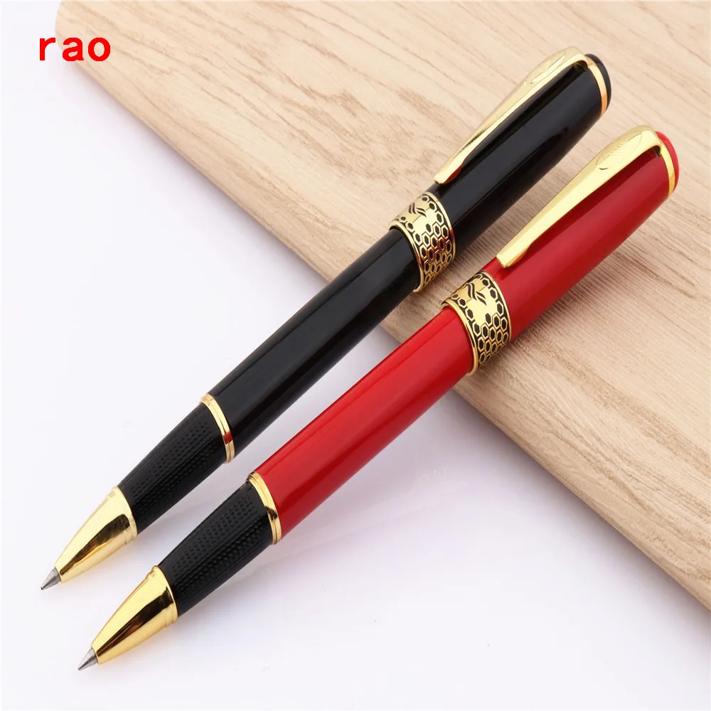 Высококачественная Металлическая ручка-роллер для бизнеса 68, офисная ручка-роллер, золотой зажим, ручка-роллер, офисные школьные принадлежности 1