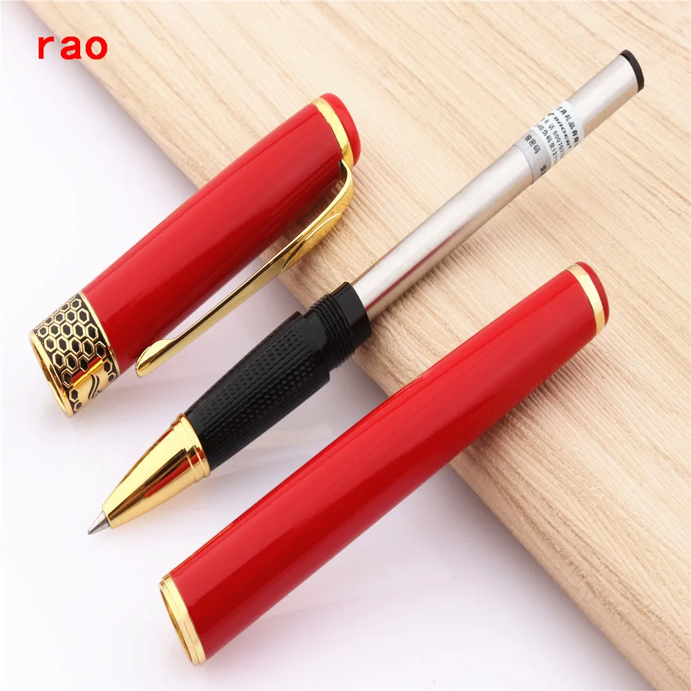 Высококачественная Металлическая ручка-роллер для бизнеса 68, офисная ручка-роллер, золотой зажим, ручка-роллер, офисные школьные принадлежности 4