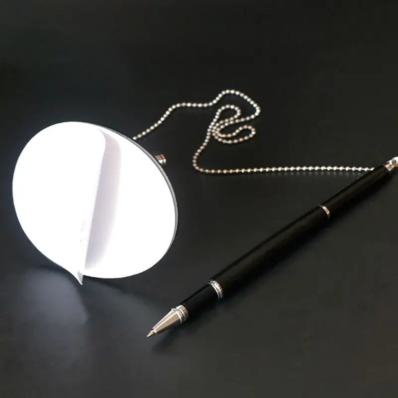 Классическая Металлическая шариковая ручка С надежной цепочкой, прикрепленной к подставке, Столу, Офисному прилавку, Ручкам для подписи, Канцелярским принадлежностям в подарок 1XCE 0