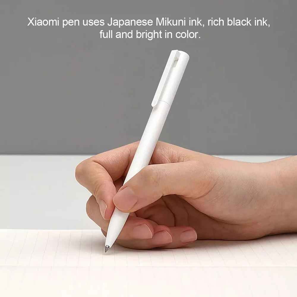 НОВАЯ Оригинальная Гелевая Ручка Xiaomi 0.5ММ Black Ink Press Pen Japan MiKuni Ink Write Гладкая Гелевая Чернильная Ручка Для Школьных Офисных Канцелярских Принадлежностей 4