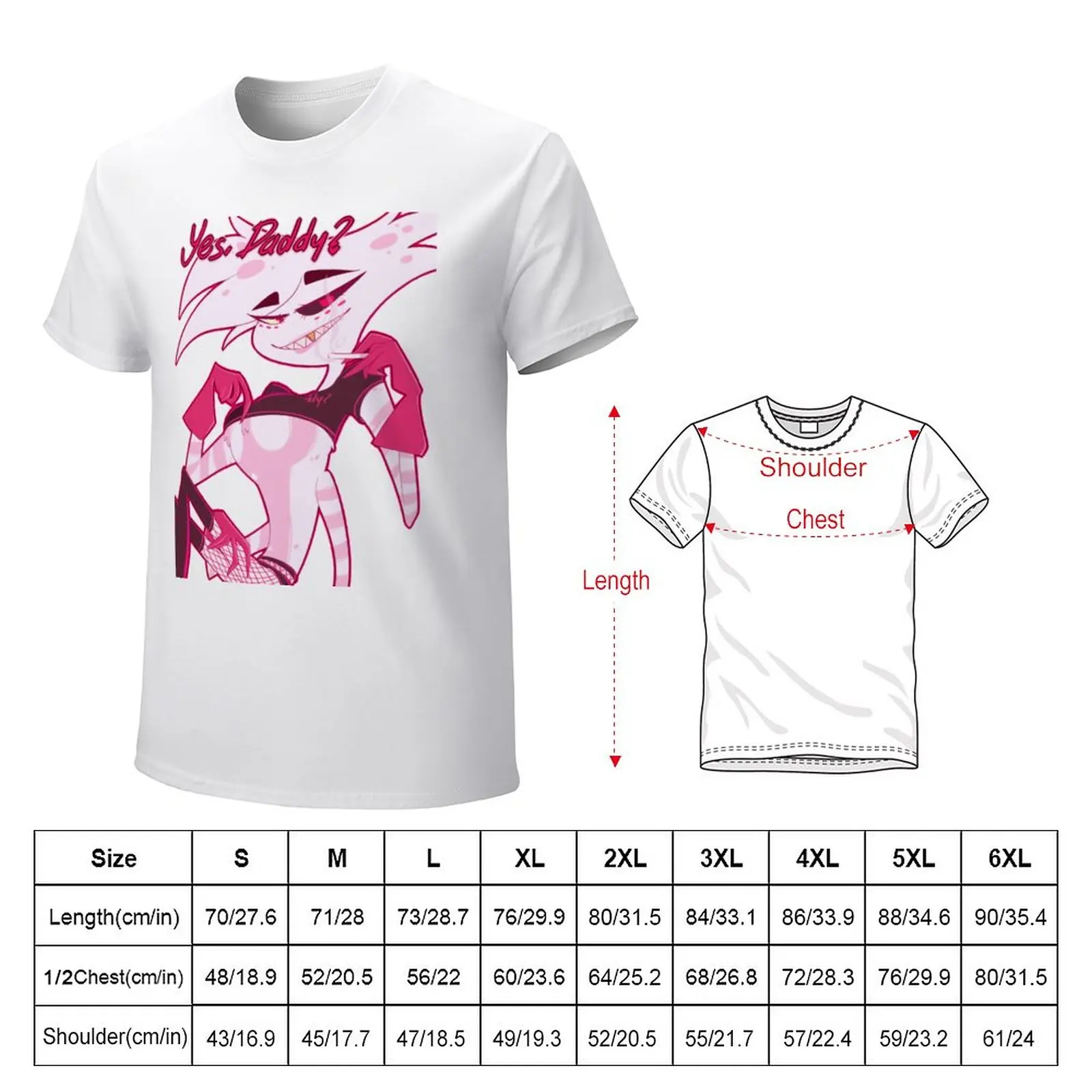 Angel Dust - Да, папочка? Футболка с коротким рукавом, футболка нового выпуска, одежда с аниме, тренировочные рубашки для мужчин 3