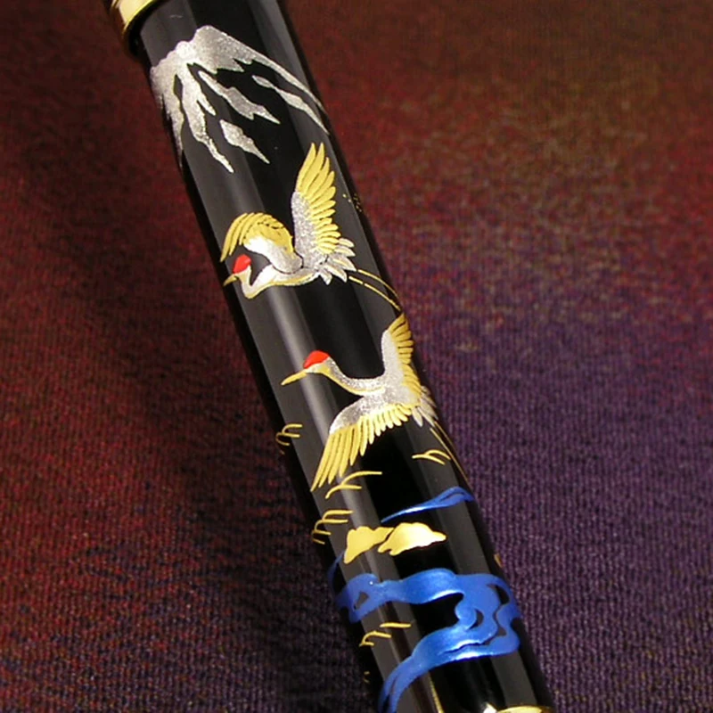 Многофункциональная Автоматическая Ручка Original Platinum Maki-e Pencil Красно-черная Шариковая Ручка Канцелярские Принадлежности MWB-5000RM 4