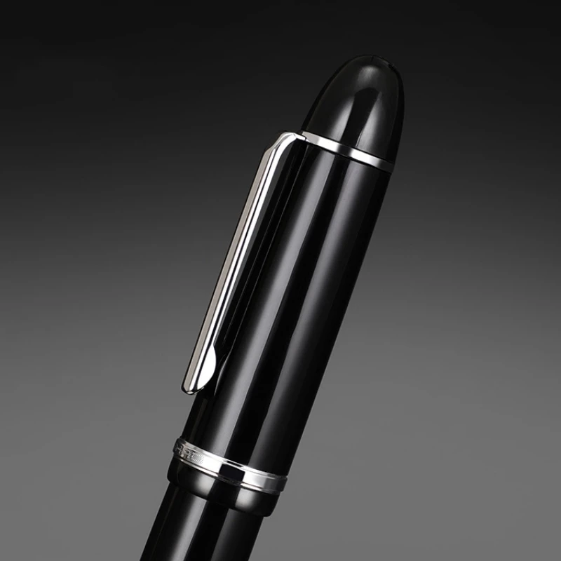 JinHao X159 Черная акриловая авторучка с Серебряным зажимом, удлиненный наконечник F 0,5 мм, Школьные принадлежности, ручки для письма, канцелярские принадлежности 5