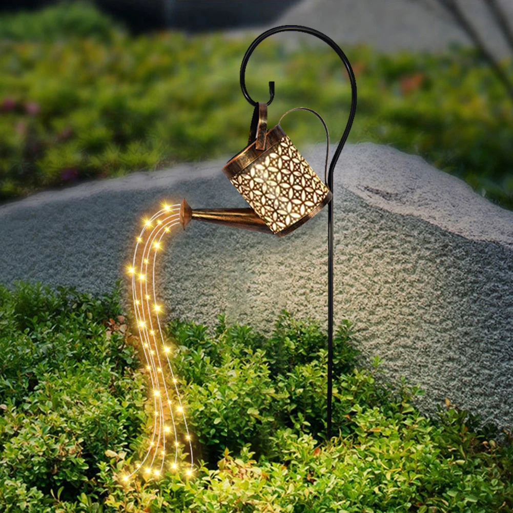 Солнечная светодиодная лейка, брызги, Волшебный Водонепроницаемый душ, светодиодный фонарь для наружного освещения сада, лампа для ландшафта газона. 5