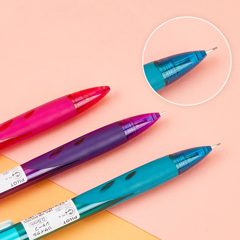 МЕХАНИЧЕСКИЙ карандаш PILOT HRG-10R Карандаш для занятий с учениками 0,5 мм, красочный прозрачный внешний вид, милые нажимные карандаши, канцелярские принадлежности 1