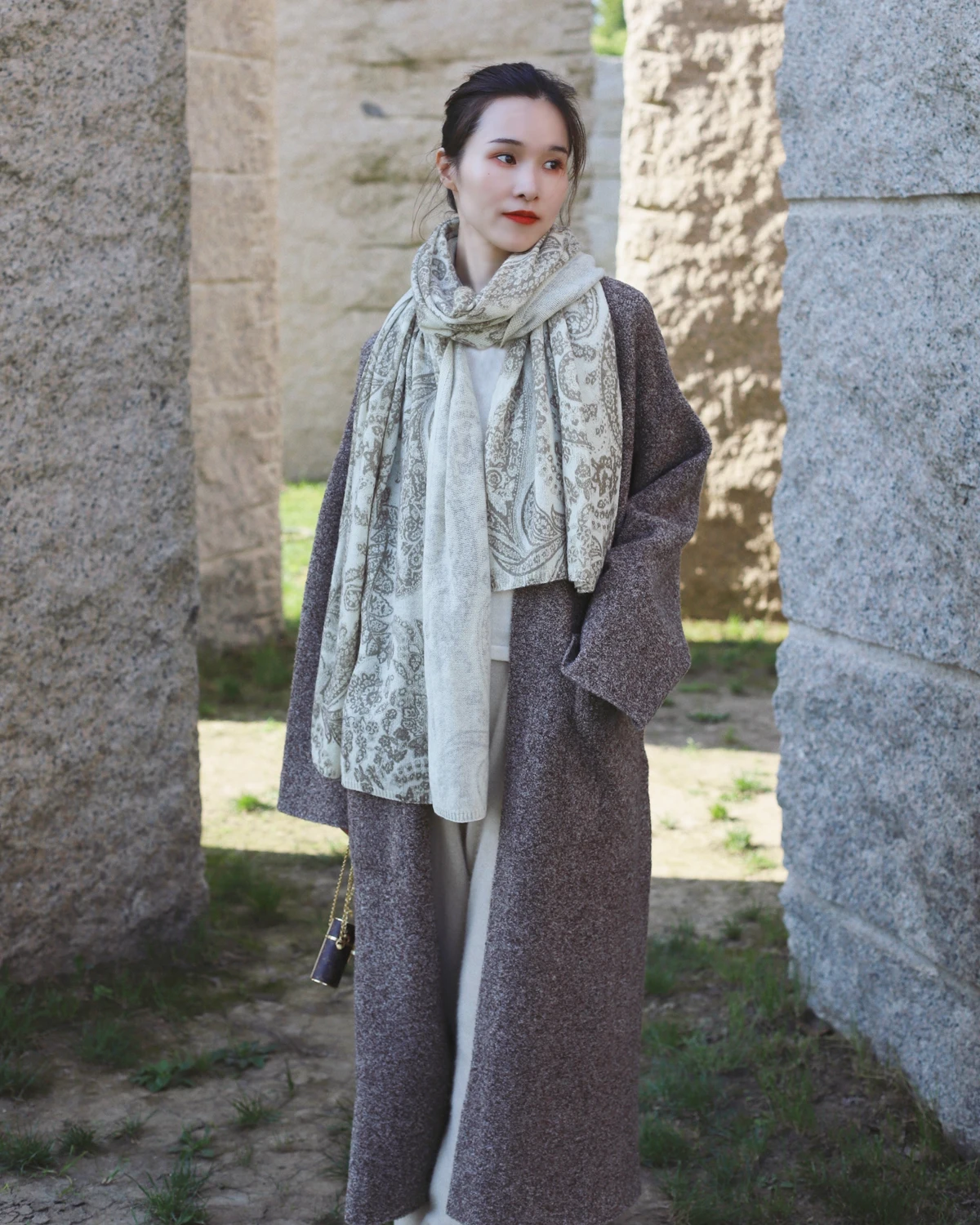 Итальянский высококачественный принт, осень-зима, теплый кашемировый вязаный шарф, шаль, прямоугольный кашемировый шарф двойного назначения, женский шарф 3