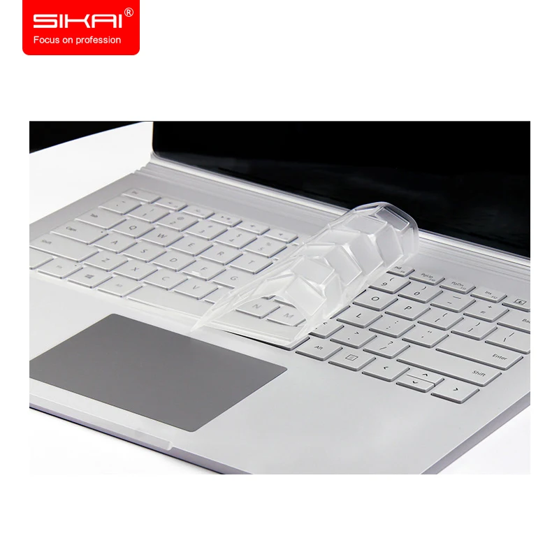 Для Microsoft Surface Book 13,5-дюймовый моющийся чехол для клавиатуры из прозрачного ТПУ Клавиатура ноутбука Водонепроницаемая пленка для покрытия Surfacebook 13 3