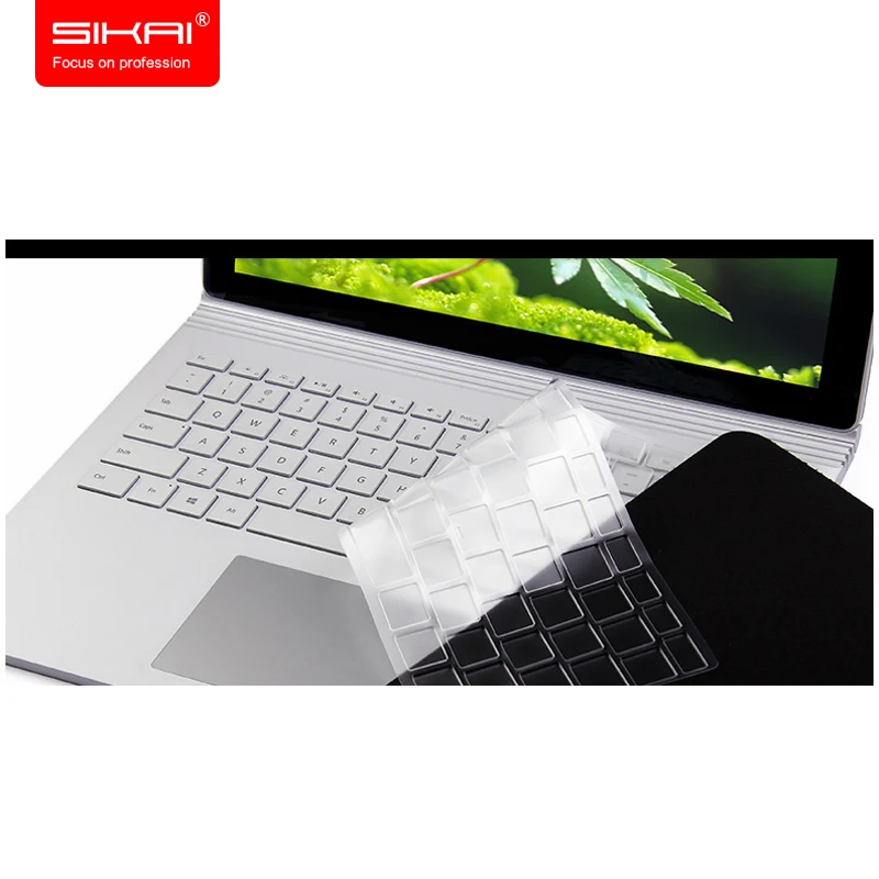 Для Microsoft Surface Book 13,5-дюймовый моющийся чехол для клавиатуры из прозрачного ТПУ Клавиатура ноутбука Водонепроницаемая пленка для покрытия Surfacebook 13 4