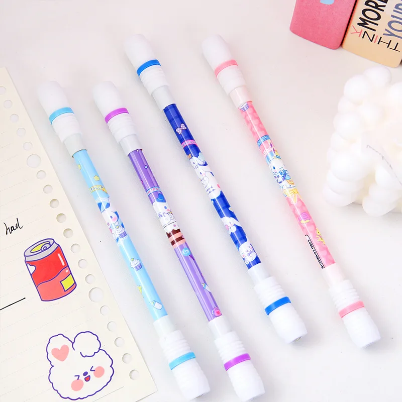 Sanrio Cinnamoroll Spin Pen Конкурс декомпрессионных ручек для учащихся начальной школы Вращающаяся ручка Ручка для подписи Канцелярские подарки 1