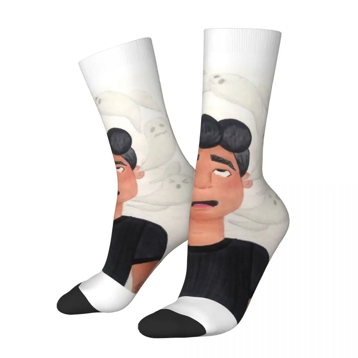 Хип-хоп Ретро Сумасшедшие мужские компрессионные носки Унисекс с призрачным рисунком Харадзюку, забавная новинка, носки Happy Crew, подарок для мальчиков 0