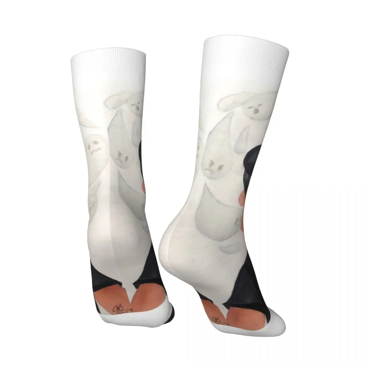 Хип-хоп Ретро Сумасшедшие мужские компрессионные носки Унисекс с призрачным рисунком Харадзюку, забавная новинка, носки Happy Crew, подарок для мальчиков 1
