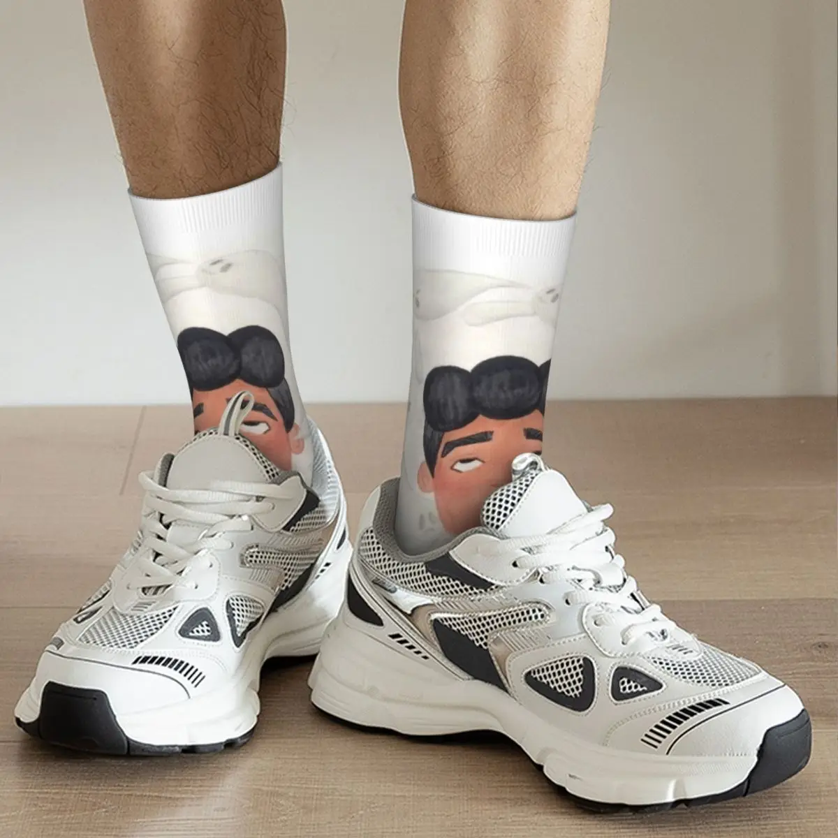 Хип-хоп Ретро Сумасшедшие мужские компрессионные носки Унисекс с призрачным рисунком Харадзюку, забавная новинка, носки Happy Crew, подарок для мальчиков 5