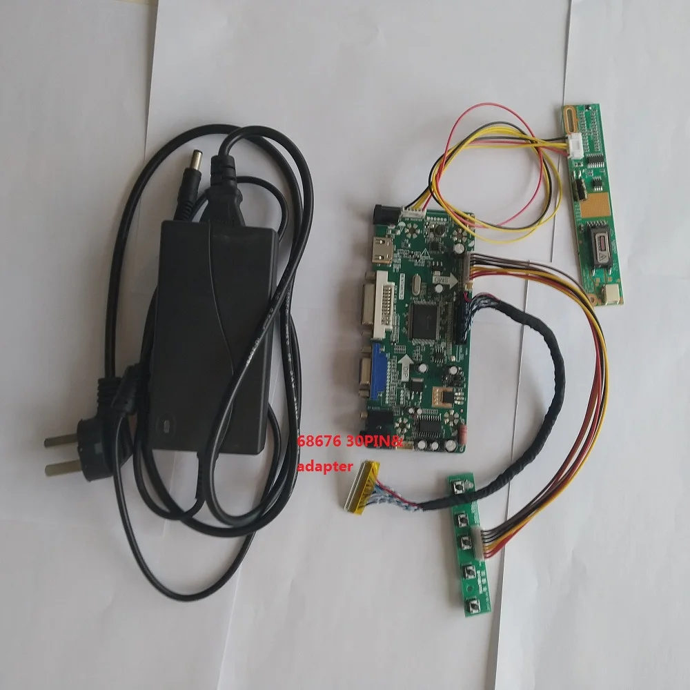 DIY VGA Audio LCD универсальный M.NT68676 Плата драйвера контроллера с адаптером питания для панели ЖК-экрана, совместимая с DIY 0