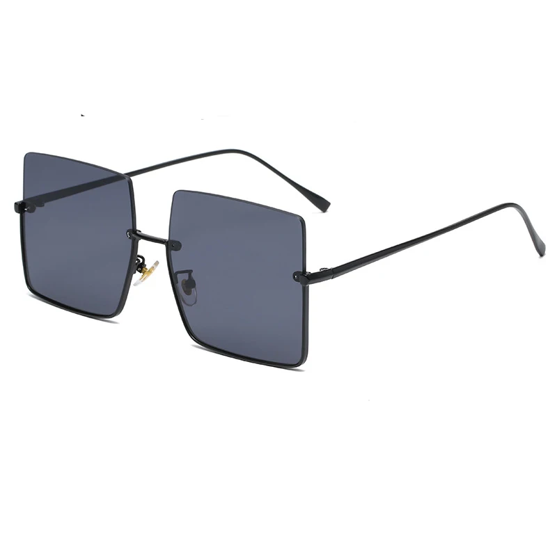 Полукадровые большие квадратные солнцезащитные очки с градиентом для женщин, мужчин, мода, винтаж, Роскошный дизайн, мужские и женские солнцезащитные очки для вождения, металлические солнцезащитные очки 2023 г. 5