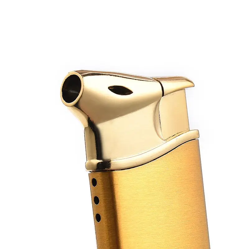 Зажигалка для прижигания сигар, мини-Бутановая Газовая зажигалка, Металлическая Зажигалка с открытым Пламенем, Инструмент для зажигания 2