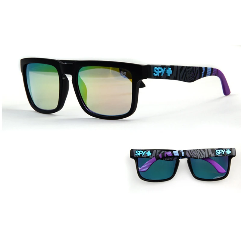 Новые пляжные солнцезащитные очки Ken Block, мужские Квадратные солнцезащитные очки со светоотражающим покрытием, зеркальные линзы UV400 0