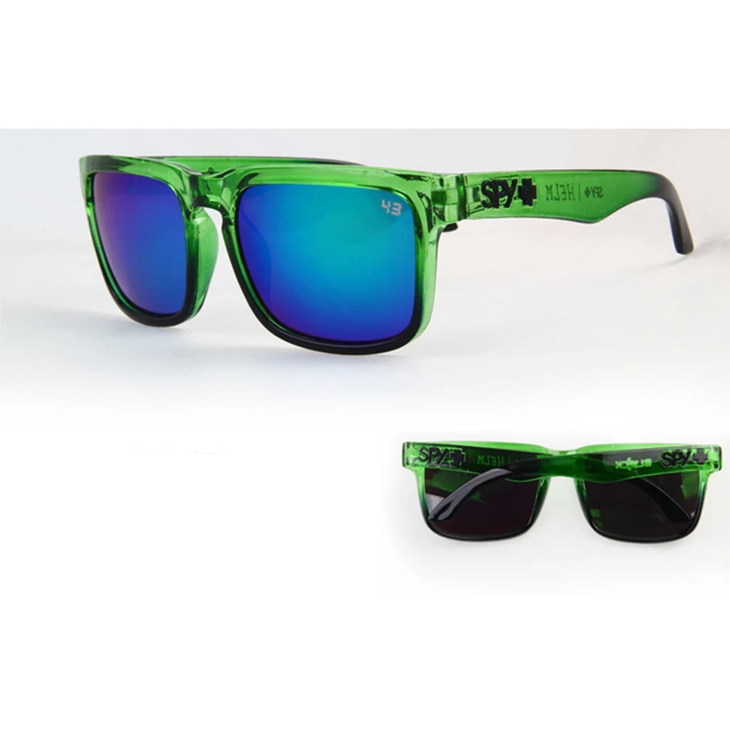Новые пляжные солнцезащитные очки Ken Block, мужские Квадратные солнцезащитные очки со светоотражающим покрытием, зеркальные линзы UV400 3