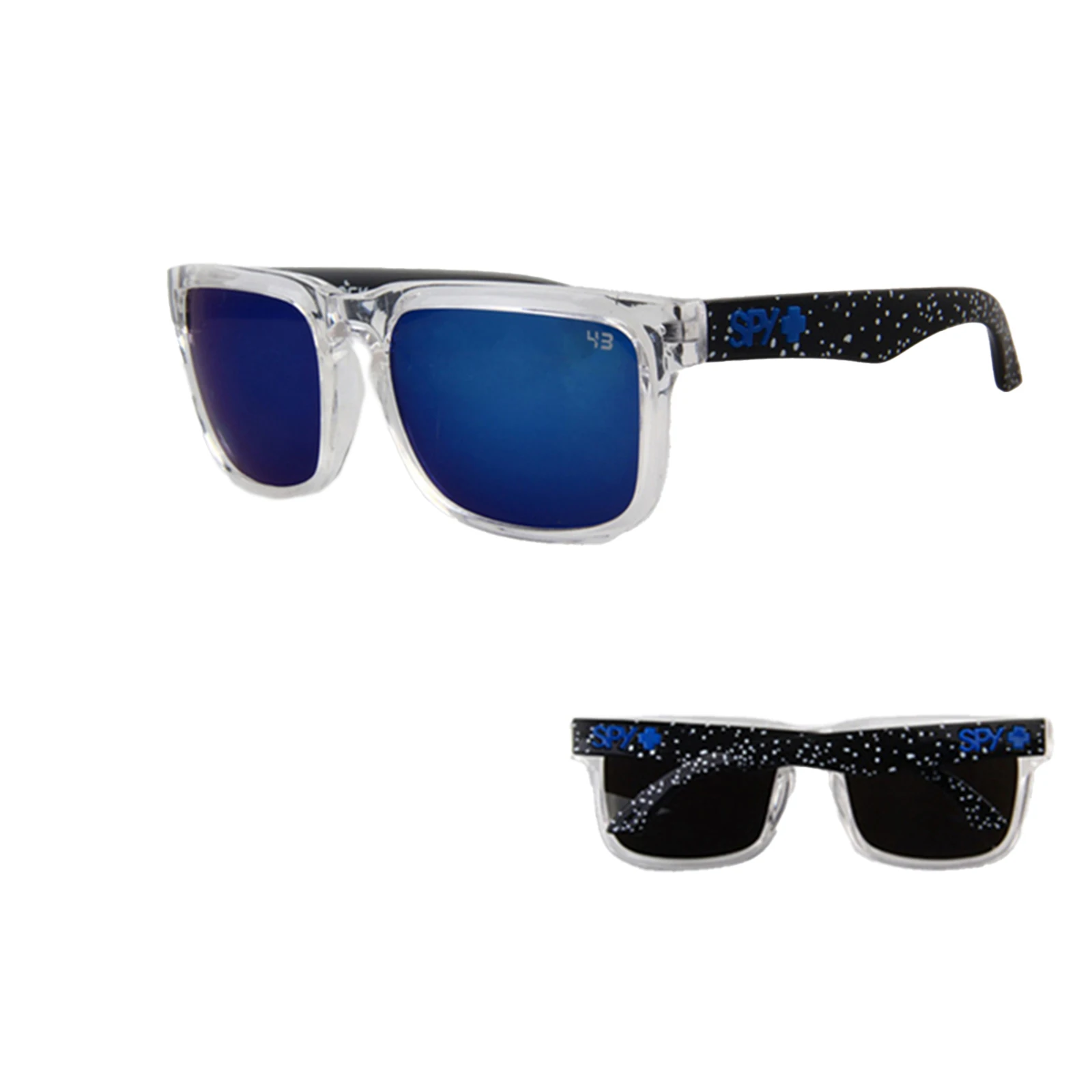 Новые пляжные солнцезащитные очки Ken Block, мужские Квадратные солнцезащитные очки со светоотражающим покрытием, зеркальные линзы UV400 4