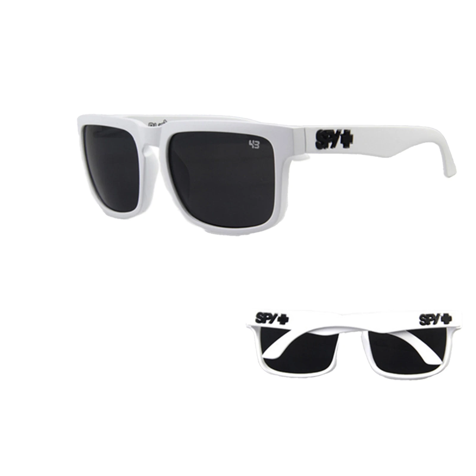 Новые пляжные солнцезащитные очки Ken Block, мужские Квадратные солнцезащитные очки со светоотражающим покрытием, зеркальные линзы UV400 5
