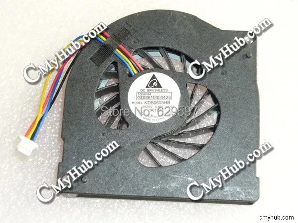 Охлаждающий вентилятор процессора ноутбука для ноутбука Toshiba Tecra A8 серии A11 тетрадь GDM610000428 KDB0605HB-9G64 DC 5V 0.40A 4pin 0